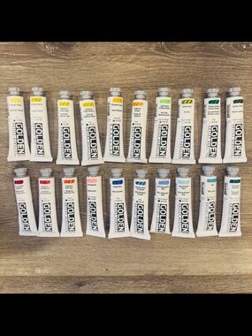 20 Tubes of Golden Heavy Body Acrylic Paint. Brand  New